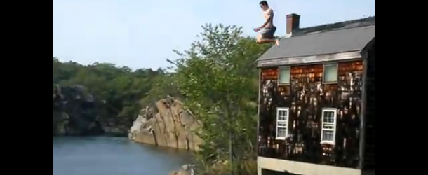 Cliff Jumping at a Granite Quarry
