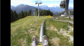 The Mieders Alpine Coaster in Austria