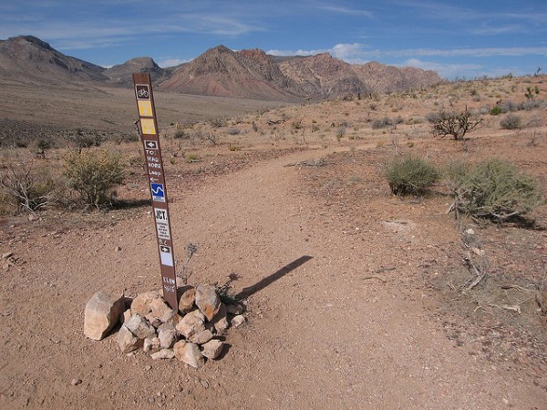 mountain biking at badger pass near las vegas