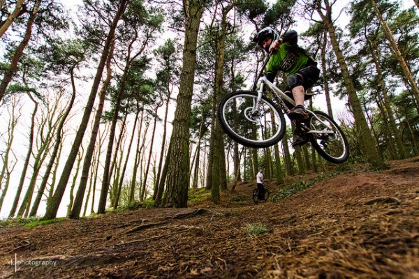 mountain biking at delamere forest near london