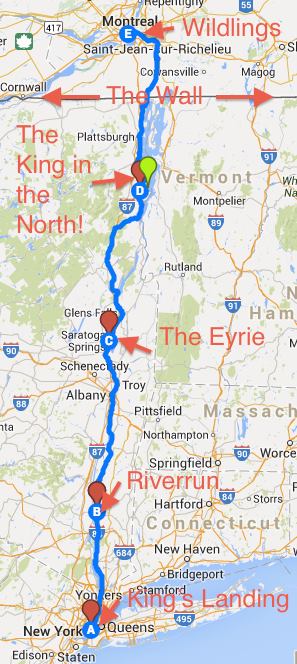 Our route, Game of Thrones style (cred: Andy Owens)