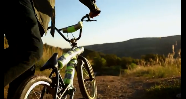 35 Foot Bike Jump into a Pond