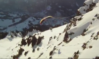 Speed Flying in Wengen, Switzerland