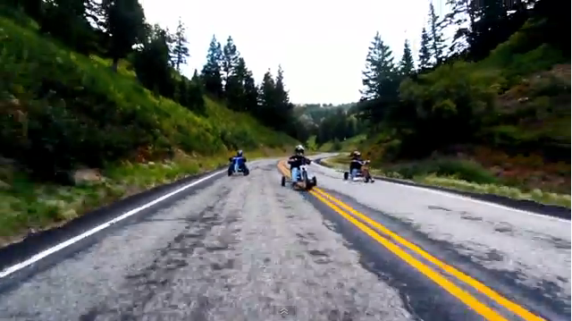 55+mph Gut-Wrenching Tricycle Racing