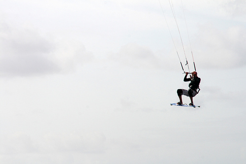 kitesurfing