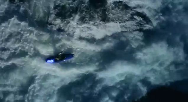 Kayaking Switzerland’s Rheinfall at Night